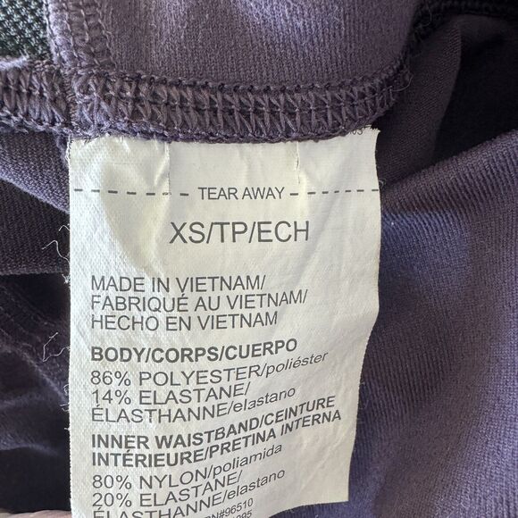 Under Armour X-Small Leggings Rear Pocket Stretch Elastic Waist Purple Womens - Picture 5 of 6